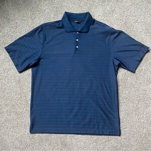 🎉Walter Hagen SS Polo, Men’s. LG, Navy Stripe